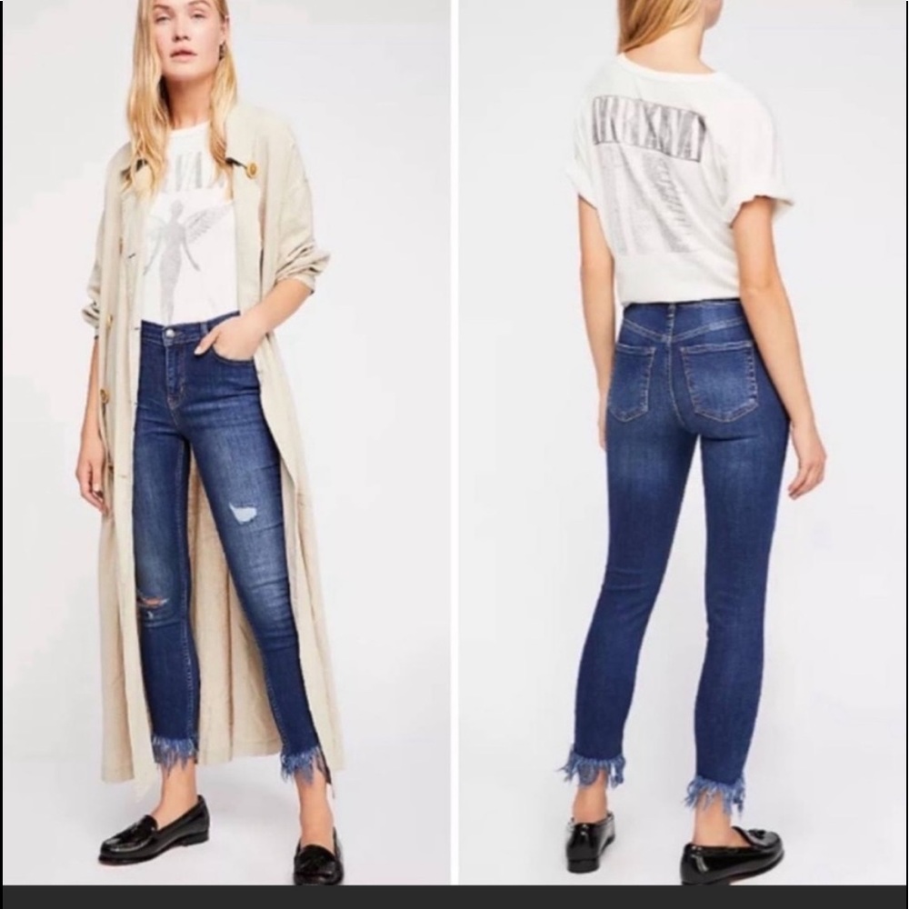 Free People Great Heights Skinny Jeans Size 26